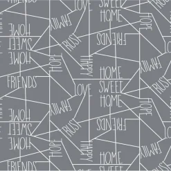 Wachstuchtischdecke, BxL: 110 x 140 cm, Home, silberfarben
