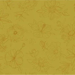 Wachstuchtischdecke, BxL: 110 x 140 cm, Blumen, gelb