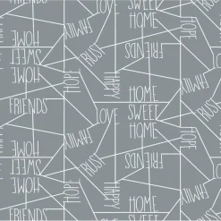 Wachstuchtischdecke, BxL: 140 x 180 cm, Home, silberfarben
