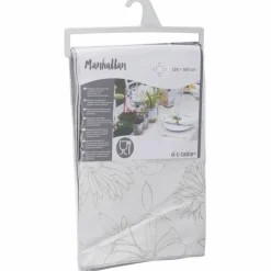 Wachstuchtischdecke »Manhattan«, BxL: 130 x 160 cm, Blumen, beige