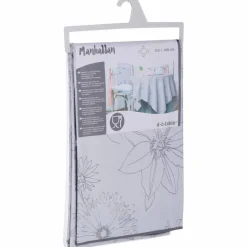 Wachstuchtischdecke »Manhattan«, BxL: 110 x 140 cm, Blumen, grau