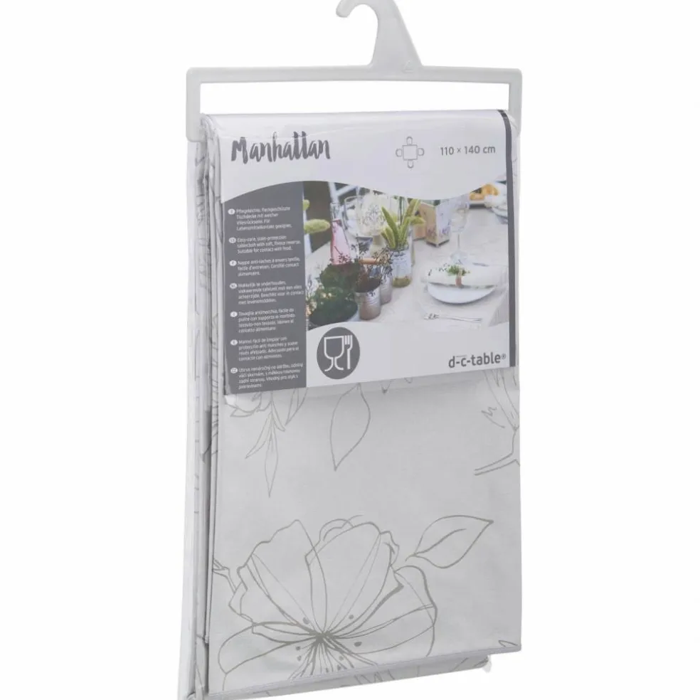 Wachstuchtischdecke »Manhattan«, BxL: 110 x 140 cm, Blumen, beige