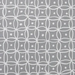Wachstuchtischdecke »Manhattan«, BxL: 140 x 2000 cm, Kreise, rauten/kreise/punkte, grau