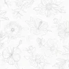Wachstuchtischdecke »Manhattan«, BxL: 140 x 2000 cm, Blumen, weiß