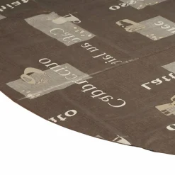 Wachstuchtischdecke »Manhattan«, BxL: 150 x 250 cm, Schriftzug/Essen und Trinken, braun