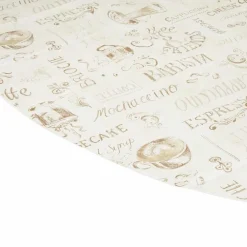Wachstuchtischdecke »Manhattan«, BxL: 150 x 250 cm, Essen und Trinken/Schriftzug, beige