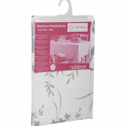 Wachstuchtischdecke »Noblessa©«, BxL: 110 x 140 cm, Blumen, weiß