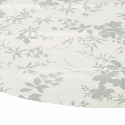 Wachstuchtischdecke »Noblessa©«, Ø: 140 cm, Blumen, weiß