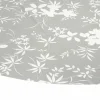 Wachstuchtischdecke »Noblessa©«, Ø: 140 cm, Blumen, grau