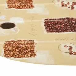 Wachstuchtischdecke »Noblessa©«, Ø: 140 cm, Schriftzug/Essen und Trinken, bunt