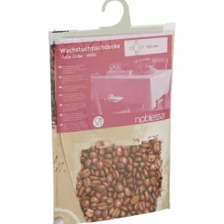 Wachstuchtischdecke »Noblessa©«, Ø: 140 cm, Schriftzug/Essen und Trinken, bunt