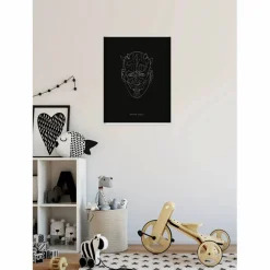 Wandbild, BxH: 50 x 70 cm, schwarz|weiß