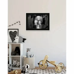 Wandbild, BxH: 70 x 50 cm, schwarz-weiß