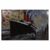 Wandbild, Stahlblech, mehrfarbig