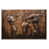 Wandbild, Stahlblech, mehrfarbig