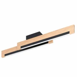 Wand-/Deckenleuchte »CAMACHO«, stahl, holz, 3000K