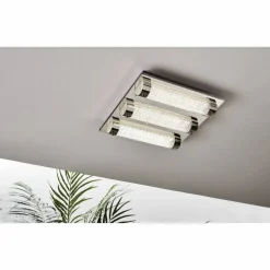 Wand-/Deckenleuchte »TOLORICO«, Edelstahl, 4000K