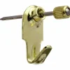 Wandhaken, mit 1 Haken, vermessingt
