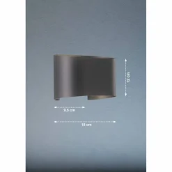 Wandleuchte »Wall«, Metall, 3 W