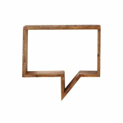 Wandregal, Holz, Natur, 2 Fachböden