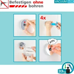 Wandregal »Quadro«, HxT: 32,5 x 14 cm, chromfarben