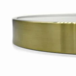 Wanduhr, HxT: 30 x 4 cm, goldfarben, ohne ink. Batterie