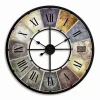 Wanduhr, HxT: 77 x 5 cm, mehrfarbig, ohne ink. Batterie