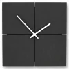Wanduhr, HxT: 30 x 5 cm, schwarz, ohne ink. Batterie