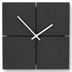 Wanduhr, HxT: 30 x 5 cm, schwarz, ohne ink. Batterie
