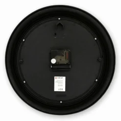 Wanduhr, HxT: 30,2 x 4,8 cm, schwarz/weiß, ohne ink. Batterie