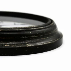 Wanduhr, HxT: 30,2 x 4,8 cm, schwarz/weiß, ohne ink. Batterie