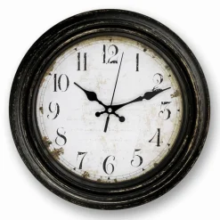 Wanduhr, HxT: 30,2 x 4,8 cm, schwarz/weiß, ohne ink. Batterie