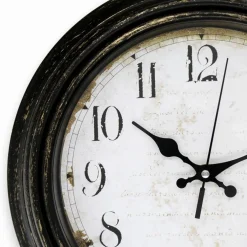 Wanduhr, HxT: 30,2 x 4,8 cm, schwarz/weiß, ohne ink. Batterie