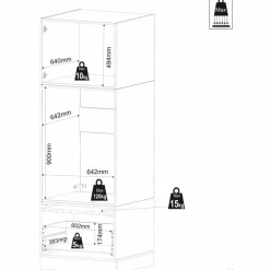 Waschmaschinenschrank Clara