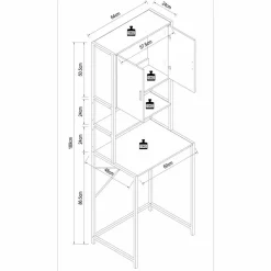 Waschmaschinenschrank Edino