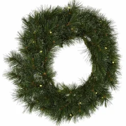 Weihnachtskranz »Sölden«, Ø 35 cm, grün, Kunststoff, beleuchtet