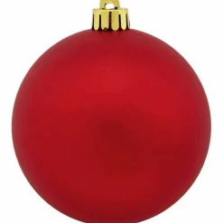 Weihnachtskugel, Ø: 8 cm, dunkelrot, 6 Stück