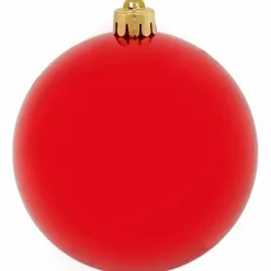 Weihnachtskugel, Ø: 10 cm, dunkelrot, 4 Stück