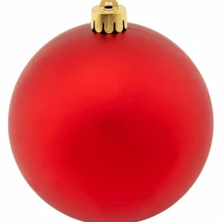 Weihnachtskugel, Ø: 10 cm, dunkelrot, 4 Stück