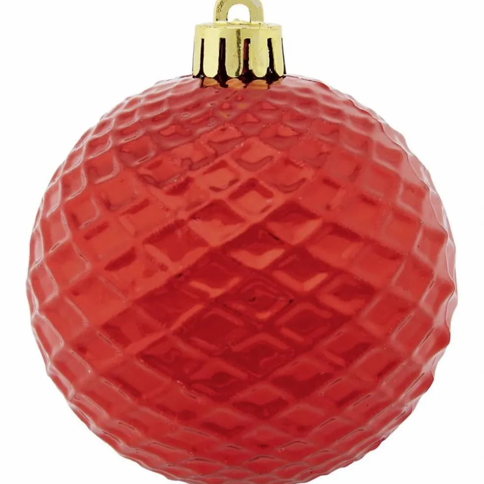 Weihnachtskugel, Ø: 7 cm, dunkelrot, 25 Stück