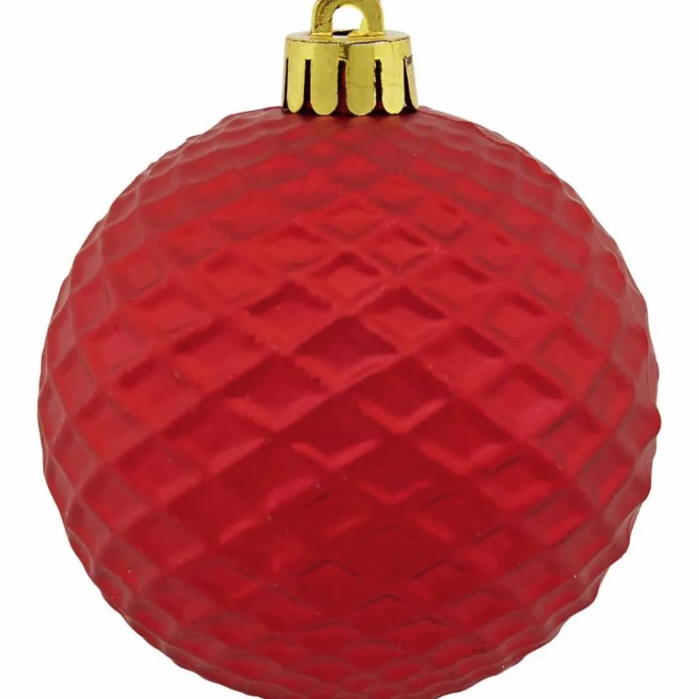 Weihnachtskugel, Ø: 7 cm, dunkelrot, 25 Stück