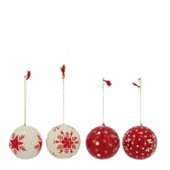 Weihnachtskugel, Ø: 10 cm, rund, 4 Stk.