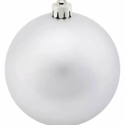 Weihnachtskugel, Ø: 10 cm, silberfarben, 4 Stück