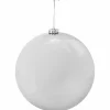 Weihnachtskugel, Ø: 20 cm, silberfarben