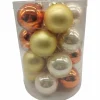 Weihnachtskugel »Cosy Christmas«, Ø: 7 cm, Uni, goldfarben/nougat/champagner, 8 Stück