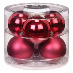Weihnachtskugeln, Ø: 7 cm, Glas