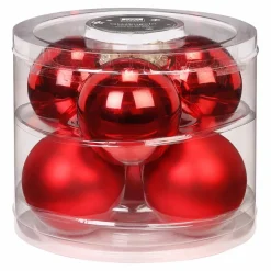 Weihnachtskugeln, Ø: 7 cm, Glas