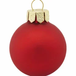 Weihnachtskugel, rot, 44 Stück