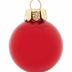 Weihnachtskugel, rot, 44 Stück