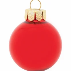 Weihnachtskugel, rot, 44 Stück